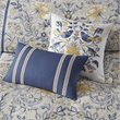 Harbor House Livia 6-Piece Cotton Comforter Set w/ Decorative Pillows in Blue