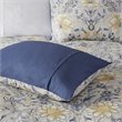 Harbor House Livia 6-Piece Cotton Comforter Set w/ Decorative Pillows in Blue
