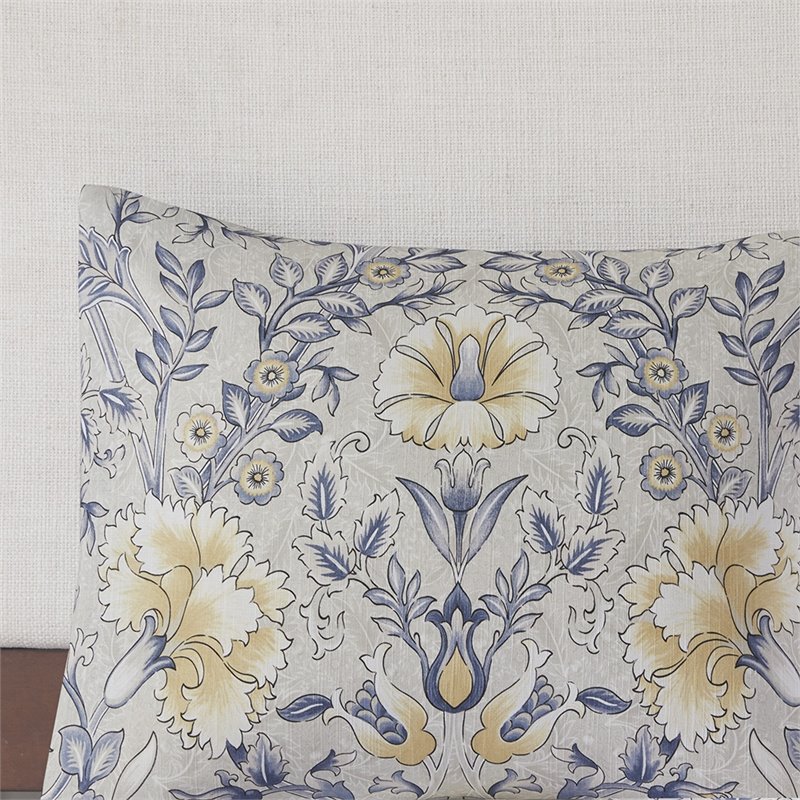Harbor House Livia 6-Piece Cotton Comforter Set w/ Decorative Pillows in Blue