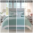 Harbor House Coastline Cotton Jacquard Comforter Set with Embroidery in Blue