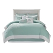 Harbor House Coastline Cotton Jacquard Comforter Set w/ Embroidery - Blue Finish