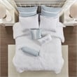 Harbor House Crystal Beach Cotton Quilted Comforter Set in White Finish