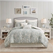 Harbor House Chelsea Traditional Cotton Sateen Euro Sham with Embroidery - Ivory