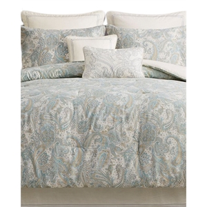 Harbor House Chelsea Traditional Cotton Sateen Euro Sham with Embroidery - Ivory