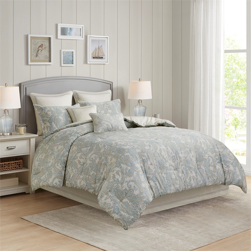Harbor House Chelsea Traditional Cotton Sateen Euro Sham with Embroidery - Ivory