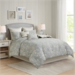 Harbor House Chelsea Traditional Cotton Sateen Euro Sham with Embroidery - Ivory
