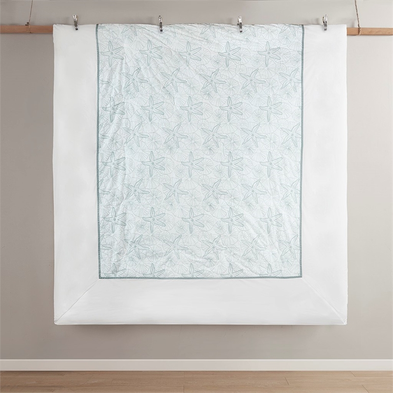 Harbor House Maya Bay Cotton Duvet Mini Set with Embroidery in White