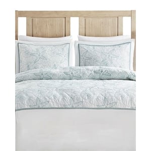 Harbor House Maya Bay Cotton Duvet Mini Set with Embroidery in White