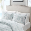Harbor House Maya Bay Cotton Duvet Mini Set with Embroidery in White Finish
