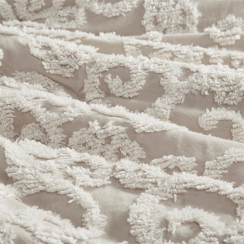 Harbor House Suzanna Cotton Tufted Embroidered Duvet Cover Mini Set in Beige