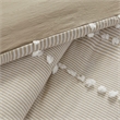 Harbor House Anslee Cotton Yarn Dyed Tufted Duvet Cover Mini Set in Beige