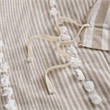 Harbor House Anslee Cotton Yarn Dyed Tufted Duvet Cover Mini Set in Beige