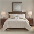 Harbor House Anslee Cotton Yarn Dyed Tufted Duvet Cover Mini Set - Beige