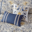Harbor House Livia 5-Piece Traditional Cotton Duvet Set in Blue Finish