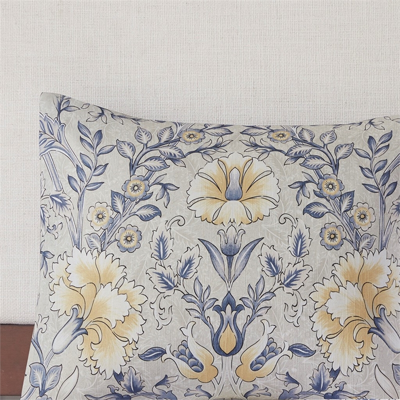 Harbor House Livia 5-Piece Traditional Cotton Duvet Set in Blue Finish