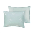 Harbor House Seaside Cotton Percale Coverlet Set with Embroidery in Green