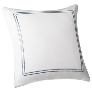 Harbor House Chelsea 16x16&quot Square Traditional Cotton Pillow in Ivory
