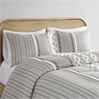 INK+IVY Imani Modern Cotton Duvet Cover Mini Set in Gray Finish