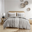 INK+IVY Imani Modern Cotton Duvet Cover Mini Set in Gray Finish