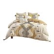INK+IVY Arizona 3-piece Cotton Geometric Full/Queen Duvet Cover Set in Yellow
