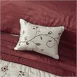 Madison Park Serene 7-piece Polyester Polyoni Comforter Set in Red/Ivory