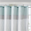 510 Design Polyester Microfiber Embroidery Printed Shower Curtain in Green