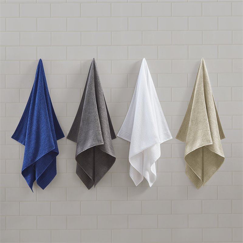 510 Design Big Bundle 12-piece Cotton Bath Towel Set in White