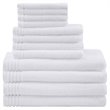 510 Design Big Bundle 12-piece Cotton Bath Towel Set in White