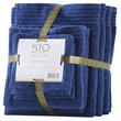 510 Design Big Bundle 12-piece Cotton Bath Towel Set in Navy