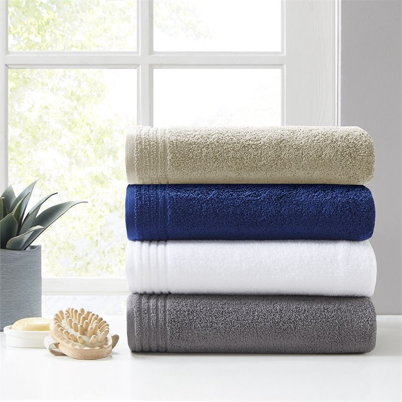 510 Design Big Bundle 12-piece Cotton Bath Towel Set in Taupe Brown