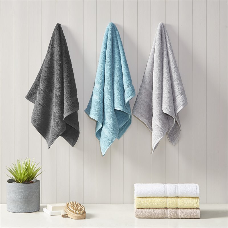 510 Design Aegean 6-piece Contemporary Turkish Cotton Towel Set in Yellow