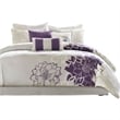 Madison Park Lola 7-piece Cotton Sateen Comforter Set in Purple Finish