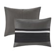Madison Park Palmer 7-piece Polyester Faux Suede Comforter Set in Black