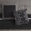 Madison Park Palmer 7-piece Polyester Faux Suede Comforter Set in Black