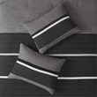 Madison Park Palmer 7-piece Polyester Faux Suede Comforter Set in Black