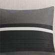 Madison Park Palmer 7-piece Polyester Faux Suede Comforter Set in Black