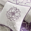 Madison Park Lola 7-piece Cotton Sateen Comforter Set in Purple