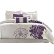 Madison Park Lola 7-piece Cotton Sateen Comforter Set in Purple