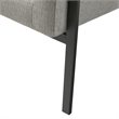 Madison Park Brayden Solid Wood and Polypropylene Accent Chair in Gray