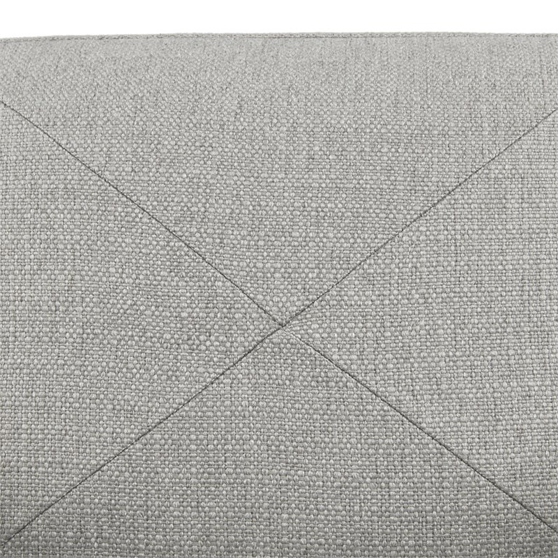 Madison Park Brayden Solid Wood and Polypropylene Accent Chair in Gray