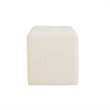 Madison Park Gillian Modern Hardwood and Polyester Storage Bench in Cream