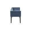 Madison Park Welburn Transitional Solid Wood Accent Bench in Blue
