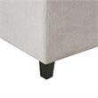 Madison Park Shandra Solid Wood and Polyester Storage Bench in Natural/Black