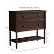 Madison Park Signature Beckett MDF Solid Wood Accent Chest in Morocco Brown