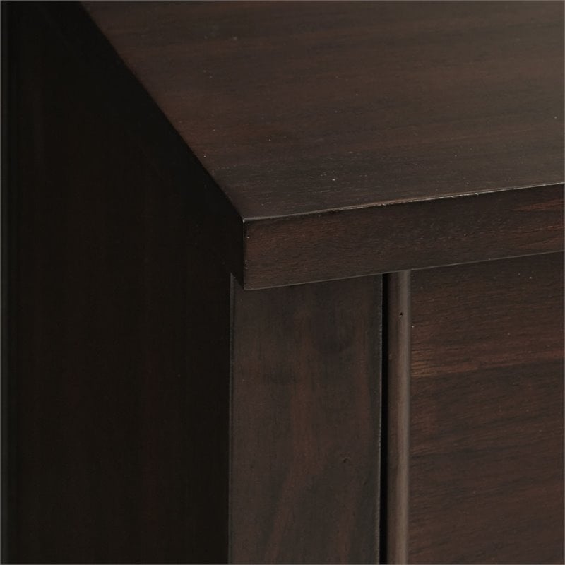 Madison Park Signature Beckett MDF Solid Wood Accent Chest in Morocco Brown