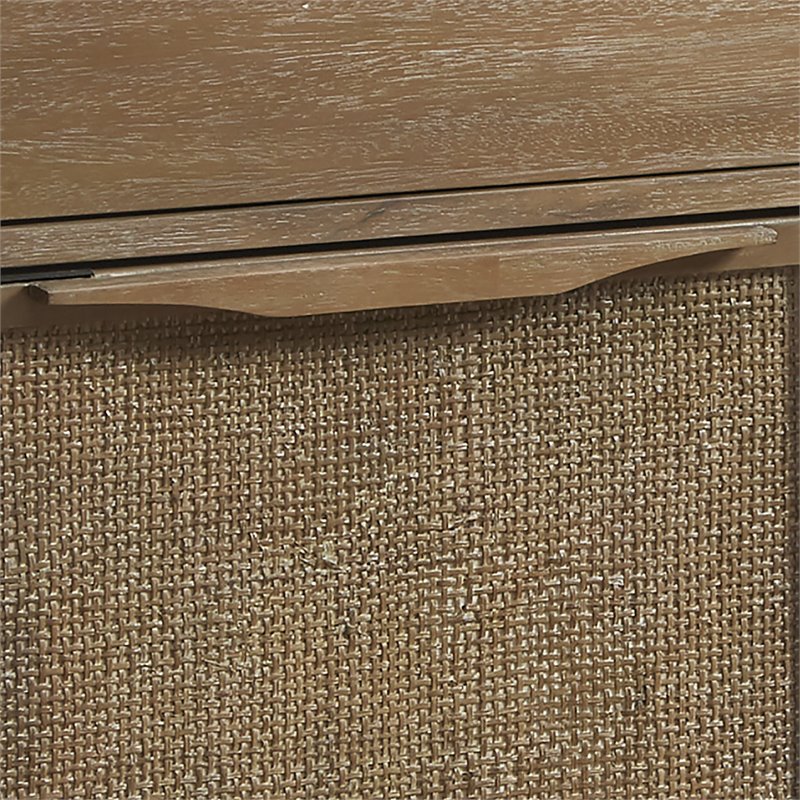 Madison Park Palisades Coastal Solid Wood Accent Chest in Natural