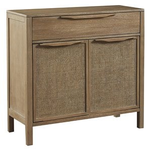 Madison Park Palisades Coastal Solid Wood Accent Chest in Natural