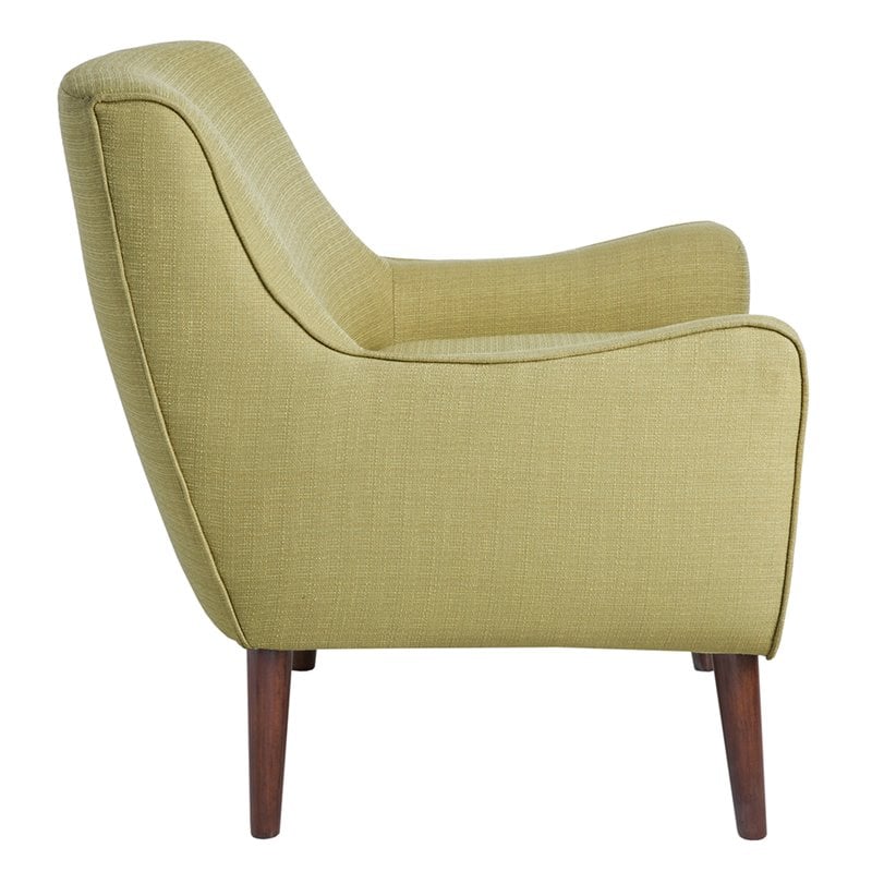 Madison Park Oxford Solid Wood Polyester Accent Chair - Green/Espresso