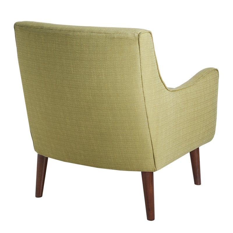 Madison Park Oxford Solid Wood Polyester Accent Chair - Green/Espresso