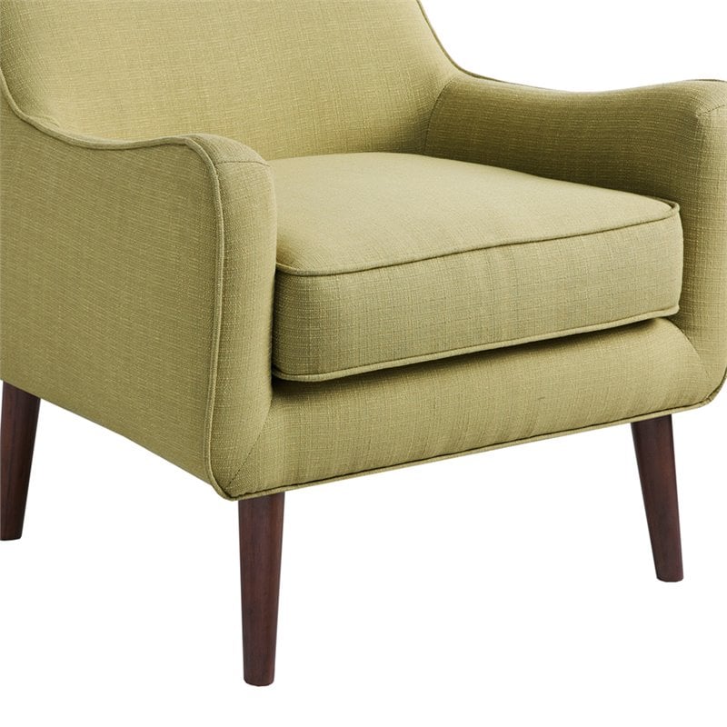 Madison Park Oxford Solid Wood Polyester Accent Chair - Green/Espresso